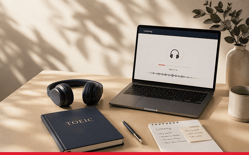 astuces listening toeic