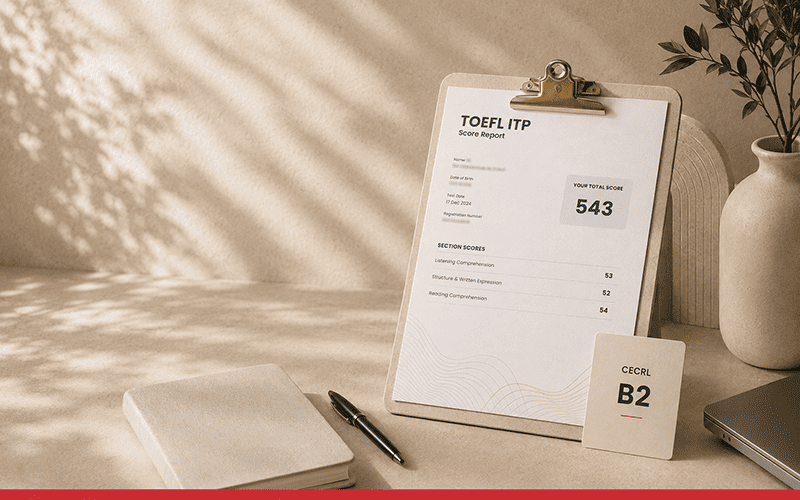 Quel est l’équivalent du score TOEFL ITP sur l’échelle CECRL